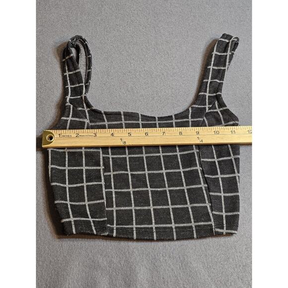 Haley & June Extra Small Women Crop Top Black White Tank Crop Top - Picture 5 of 9